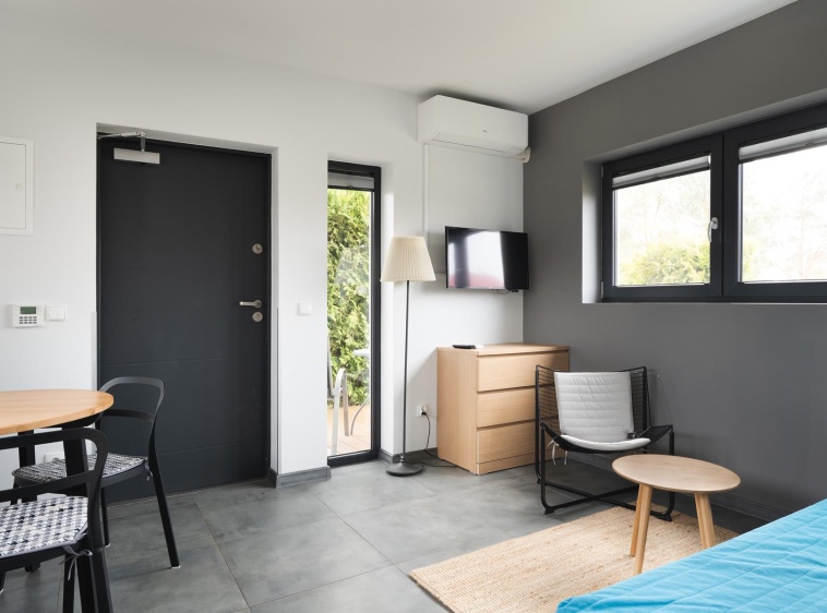 Dębki Plaza Apartamenty Apartament 2 pok.- pokój dzienny z aneksem 