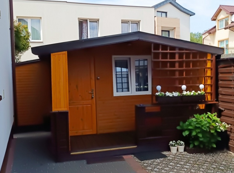 Pokoje Gościnne Karolinka domek 2-osob. łązienka, aneks kuch, taras.