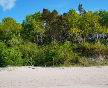 Widok z plaży w Pobierowie